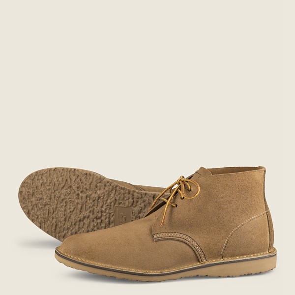 Chaussures Red Wing Heritage - Weekender - Chukka Muleskinner Cuir - Kaki - Homme 098GVYDTP